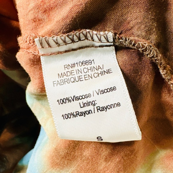 Young Fabulous & Broke Delphine Arctic Kaleidoscope Tie Dyed Chiffon Maxi Dress - Picture 9 of 12